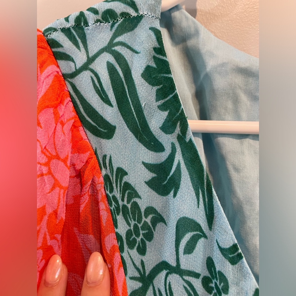 Farm Rio Colorblock Printed Maxi Dress - Picture 11 of 15